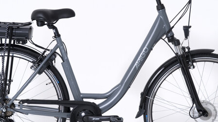 E-Active 28 Inch 50 cm Dames 7V V-Brakes Matgrijs
