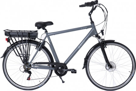 E-Active 28 Inch 56 cm Heren 7V V-Brakes Matgrijs