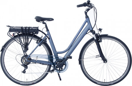 Rio 28 Inch 50 cm Dames 7V V-Brakes Matblauw/Grijs