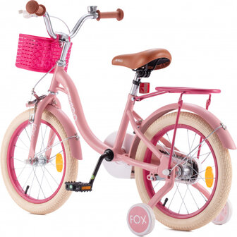 Fox 14 Inch 22,5 cm Meisjes Terugtraprem Roze