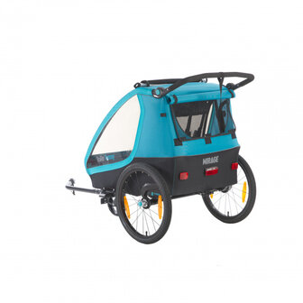fietskar Tommy 20 Inch Unisex Blauw/Zwart