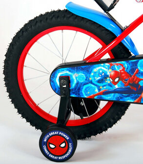 Spider-Man 16 Inch 28 cm Jongens Terugtraprem Blauw/Rood