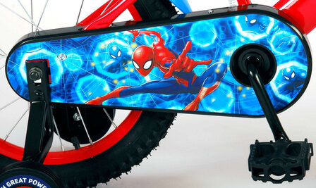 Spider-Man 16 Inch 28 cm Jongens Terugtraprem Blauw/Rood