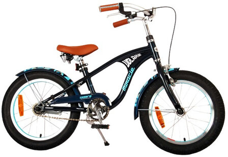 Miracle Cruiser 16 Inch 26 cm Jongens Terugtraprem Matblauw