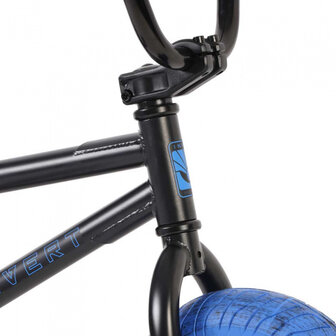 Mini BMX 10 Inch 11 cm Junior Knijprem Zwart/Blauw