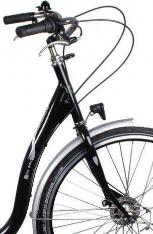 moederfiets 28 Inch 48 cm Dames 7V Rollerbrake Zwart