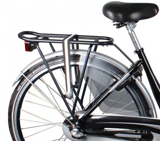 moederfiets 28 Inch 48 cm Dames 7V Rollerbrake Zwart