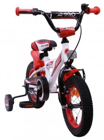 BMX Turbo 12 Inch 19 cm Jongens Terugtraprem Wit