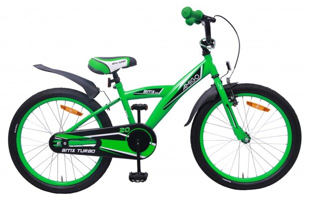 BMX Turbo 20 Inch 29 cm Jongens Terugtraprem Groen