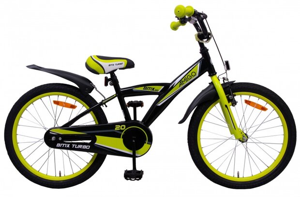 BMX Turbo 20 Inch 29 cm Jongens Terugtraprem Zwart