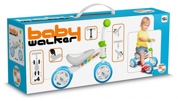 Loopfiets Junior Blauw/Wit