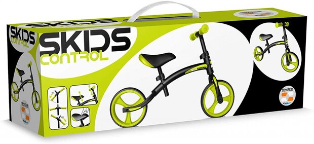 loopfiets 10 Inch Junior Zwart/Groen