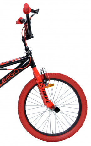 BMX Extreme 20 Inch 29 cm Unisex V-Brakes Zwart/Rood