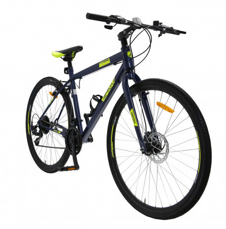 Control 28 Inch 47 cm Unisex 21V V-Brakes Blauw/Geel