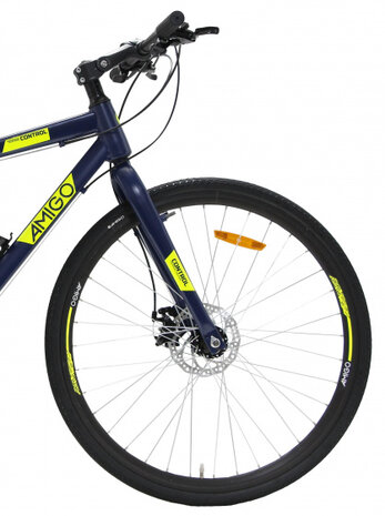 Control 28 Inch 47 cm Unisex 21V V-Brakes Blauw/Geel