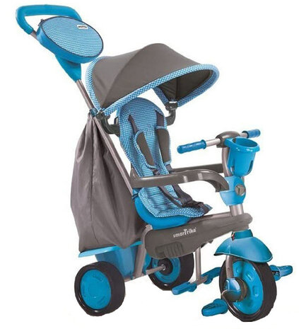 4-in-1-driewieler Swing DLX Junior Grijs/Blauw