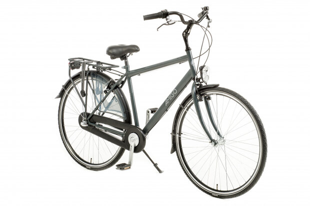 Bright 28 Inch 56 cm Heren 3V V-Brakes Antraciet