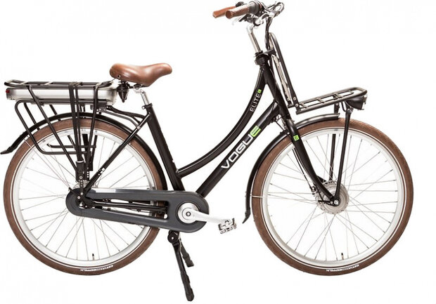 Elite 28 Inch 50 cm Dames 3V Rollerbrake Matzwart