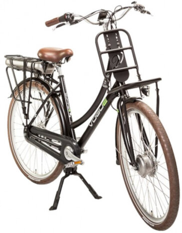 Elite 28 Inch 50 cm Dames 3V Rollerbrake Matzwart