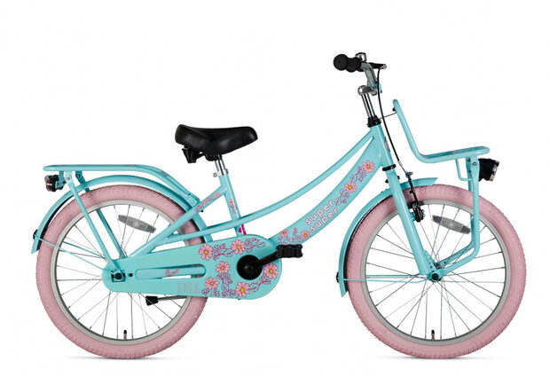 Lola 20 Inch 31,75 cm Meisjes V-Brakes Lichtblauw/Roze