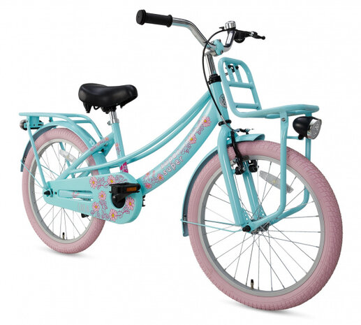 Lola 20 Inch 31,75 cm Meisjes V-Brakes Lichtblauw/Roze