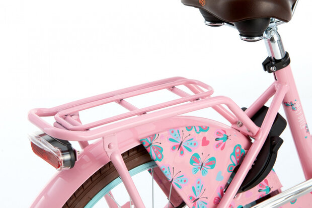 Daily Dutch Basic 20 Inch 32 cm Meisjes Terugtraprem Roze/Lichtblauw