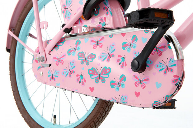 Daily Dutch Basic 20 Inch 32 cm Meisjes Terugtraprem Roze/Lichtblauw