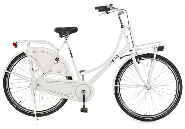 Eclypse 28 Inch 56 cm Dames Terugtraprem Wit