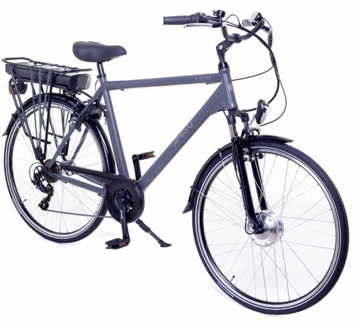 E-Active 28 Inch 56 cm Heren 7V V-Brakes Matgrijs