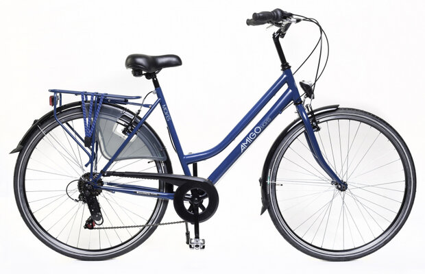 Moves 28 Inch 50 cm Dames 6V V-Brakes Matblauw
