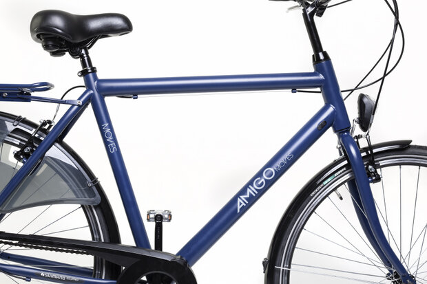 Moves 28 Inch 56 cm Heren 6V V-Brakes Matblauw