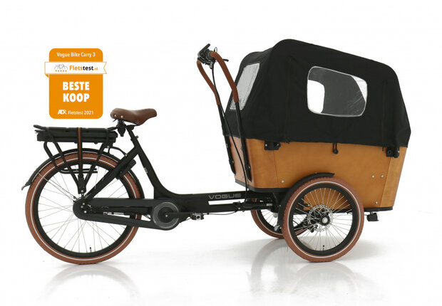 Carry 3 26 Inch 48 cm Unisex 7V Rollerbrake Matzwart/Bruin