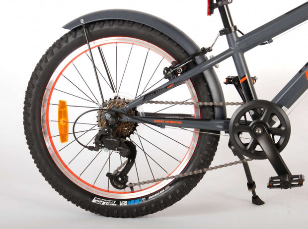 Rocky 20 Inch 27 cm Jongens 6V V-Brakes Grijs/Oranje