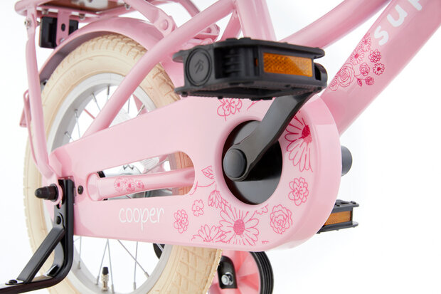 Cooper 12 Inch 21,5 cm Meisjes Terugtraprem Roze