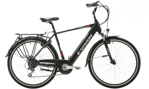 Opera 28 Inch 50 cm Heren 7V V-Brakes Zwart