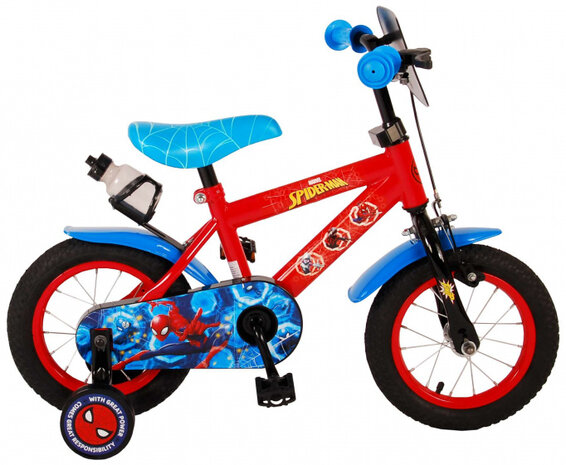 Spider-Man 12 Inch 23 cm Jongens Terugtraprem Blauw/Rood