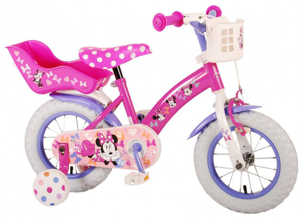 Minnie Mouse 12 Inch 21,5 cm Meisjes Terugtraprem Roze/Paars