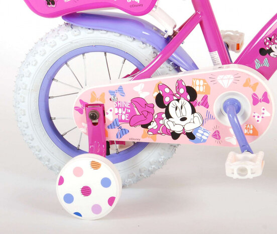 Minnie Mouse 12 Inch 21,5 cm Meisjes Terugtraprem Roze/Paars