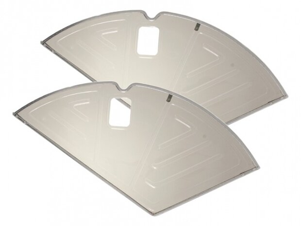 jasbeschermers 51 cm smoke 2 stuks