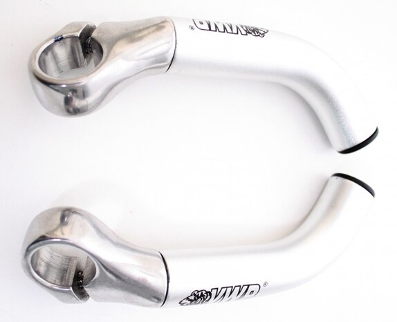 Bar Ends Aluminium Gebogen Zilver