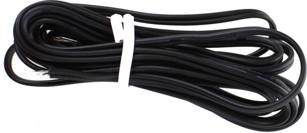 verlichtingssnoer 2-aderig 210 cm zwart