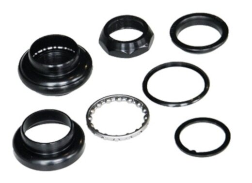 Balhoofdstel 1 inch zwart