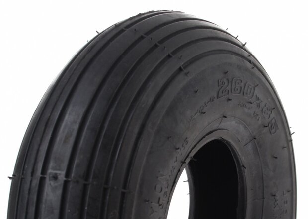 buitenband tube 260 x 85 (3.00-4) zwart