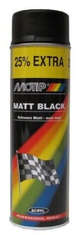 Verf Mat Zwart 500 ml