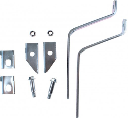 zijwieltjesset 12-20 inch kunststof zilver/zwart