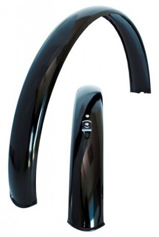 Spatbord Set Staal 18 Inch Zwart