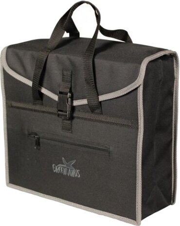 shopper Trendy 19 liter zwart/grijs