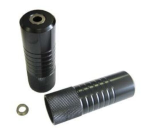 BMX Axle Pegs 38mm Set 10/14mm Zonder Draad Zwart