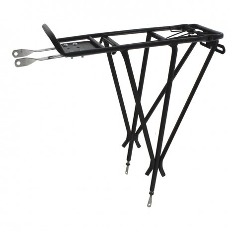 Bagagedrager Adjust III aluminium zwart