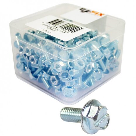 Spatbordbout verzinkt M5 x 12 mm 100 stuks (210212)